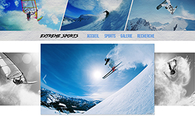 Maquette site Extreme Sports