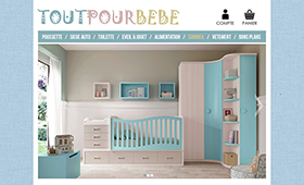 Maquette site Tout Pour Bébé